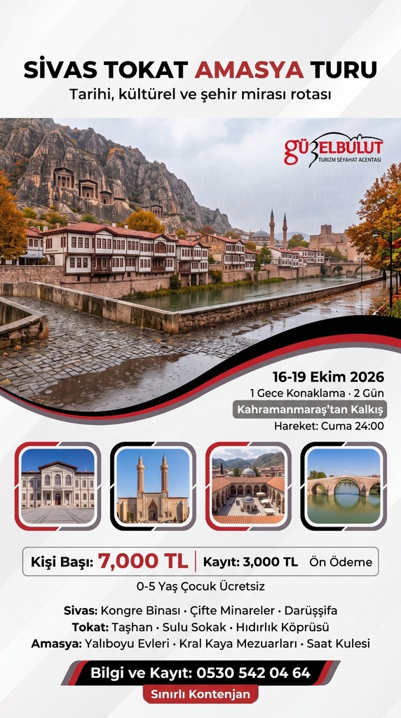 🌲SİVAS TOKAT AMASYA TURU🌲 