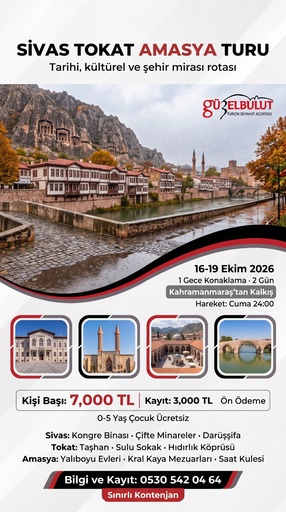 🌲SİVAS TOKAT AMASYA TURU🌲 